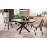  Raztegljiva jedilna miza LJILA - črna | Shoptok.si