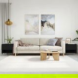  The Living Store Klubska mizica 2 kosa črna 50x46x50 cm inženirski les - Klubska Mizica, (21502247) | Shoptok.si