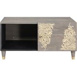  Kava Stol Siva 80 x 50 x 40 cm Čvrsto drvo manga | shoptok.hr