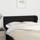  Uzglavlje s ušima crno 147x23x78/88 cm od tkanine | shoptok.hr