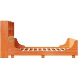 Krevet s regalom za knjige bez madraca 135x190 cm masivno drvo | shoptok.hr