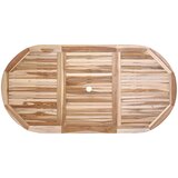  Set vrtnih namještaja 9 kom. Prirodna Čvrsto teak drvo | shoptok.hr