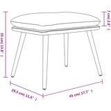  Tabure smeđi 45 x 29,5 x 35 cm od tkanine | Shoptok.si