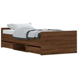  Kreveta s uzglavljem i podnožjem boja hrasta 90 x 200 cm | shoptok.hr