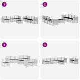  Set vanjskih sofa 9 kom. Prirodna | shoptok.hr