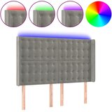  LED uzglavlje svjetlosivo 147 x 16 x 118/128 cm baršunasto | Eponuda.ba