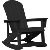  Adirondack ljuljačka stolica Crna 73.5x92x90 cm HDPE | shoptok.hr