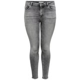 Only Carmakoma Kavbojke 'CARWILLY LIFE REG SK ANK RAW JNS REA0918' siva | Shoptok.si