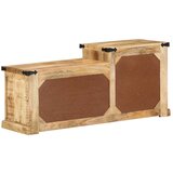 vidaXL Klop za čevlje 110x35x50 cm Trden grob les Mango | Shoptok.si