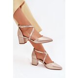 Sergio Leone Heels Made Of Eco Leather Gold SK830 | Eponuda.ba