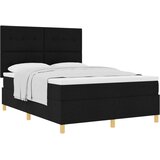  s opruga kutije s uzglavljem Crna 160 x 200 cm tkanina | shoptok.hr