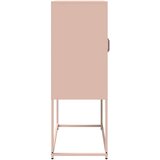 vidaXL Visoka ploča ružičasta 68x39x107 cm čelik | shoptok.hr