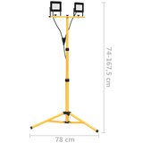  LED reflektor sa stativom 2 x 20 W topli bijeli | shoptok.hr