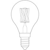 Tala LED/sa žarnom niti žarulja s mogućnosti zatamnjivanja s toplim svjetlom E14, 3 W Pluto – | shoptok.hr