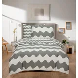 634673-POSTELJINA MARINE 140X200 + 60X80 CM VALOVI SIVI
