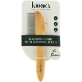 kooa glavnik iz bambusa z obračajočimi zobci - D 21,5 x Š 5,5 cm | Shoptok.si