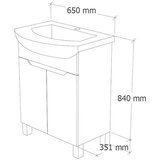 TMP Ormarić s umivaonikom River PVC 65 podni | shoptok.hr