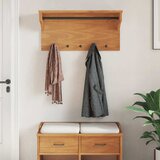  Zidna vješalica za kapute SANDNES 87x30x42 cm Masivno drvo bor | shoptok.hr