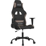 vidaXL Masažni gaming stol črno in taupe blago, (21377532) | Shoptok.si