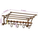  Stalak za prtljagu s vješalicama ogledalom aluminijski | shoptok.hr
