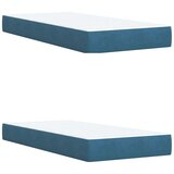  Krevet s oprugama i madracem plavi 200x200 cm baršunasti | shoptok.hr