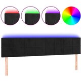  Uzglavlje crno 180x5x78/88 cm baršunasto | shoptok.hr