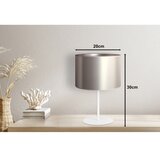  Duolla - Stona lampa CANNES 1xE14/15W/230V prečnik 20 cm srebrna/bela | Eponuda.com