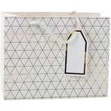  Geometrijska poklon vrećica zlatne linije 23 x 18 x 10 cm | shoptok.hr
