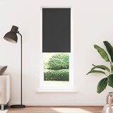 vidaXL Rolo zavjesa Blackout Black 85x230 cm Širina tkanine 80,7 cm | shoptok.hr
