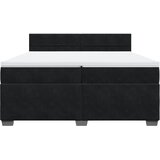  Krevet s oprugama i madracem crni 200x200 cm baršunasti | shoptok.hr