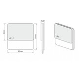  LDST DA-01-B-BZ5 - LED svetiljka za stepenište DAISY 5xLED/1,2W/230V bela 6500K | Eponuda.com