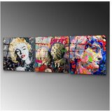 WALLXPERT dekorativna slika od kaljenog stakla apst (uv 857) 50 x 50cm, 3 dela | ePonuda.com