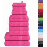  Komplet brisač 12-delni roza 360 gsm 100% bombaž | Shoptok.si