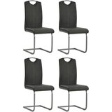 Maison Chic Nihajni Jedilni stoli - Vzorci stoli 4 kosi sivo umetno usnje A1582, (22031484) | Shoptok.si