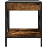  Noćni ormarić s beskonačnim LED boja hrasta 40x40x49 cm | Eponuda.ba