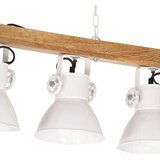  Stropna svetilka bela E27 mangov les | Shoptok.si