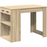 Maison Chic Pisalna miza - pisarniška miza - Računalniška miza s predalom in polico sonoma hrast 102x62x77,5 cm, (21785629) Cene