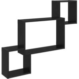 vidaXL Zidna polica Zidna montaža Crni hrast 91 5 x 15 x 76 cm - Crni hrast | shoptok.hr