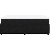 Krevet box spring s madracem crni 120 x 190 cm baršunasti | shoptok.hr