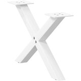  Noge za klub stolić u obliku slova X 2 kom bijele 50 x (30-31) cm čelik - Bijela 50 x (30-31) cm (40 mm) 2 1 | shoptok.hr