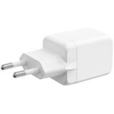 Ksix Gan ultrabrzi zidni punjač 20W PD & PPS, 1 x USB-C + 1 x USB-A, bijeli | shoptok.hr