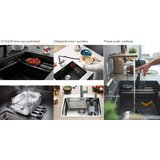 Blanco sudoper ETAGON 500-IF InFino INOX 18/10, pribor inox nosači, bez dalj. upr. | shoptok.hr