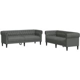 Maison Chic Sedežna garnitura - kavč 2-delna temno sivo blago, (21728226) | Shoptok.si