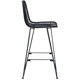  Barski stol 2 pcs Črna 44,5 x 53 x 111 cm Ratan in železo, (5000092565) | Shoptok.si
