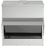 Hranilica za piliće Srebrno 40,5 x 45 x 41 cm Cinkani čelik | Eponuda.com