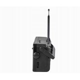 Retro prijenosni fm radio led x-bass usb crni | shoptok.hr