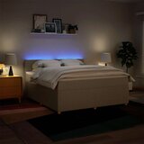  Krevet s oprugama i madracem krem 180x200 cm od tkanine | shoptok.hr