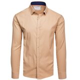 DStreet Koszula męska beżowa z kołnieżem | shoptok.hr