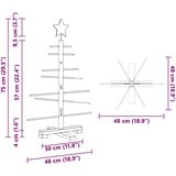 vidaXL Drveno božićno drvce s stalakom Smeđa 75 cm bambus | shoptok.hr