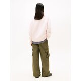 Tommy Jeans Pulover mornarsko plava / pastelno roza / crvena / bijela | shoptok.hr